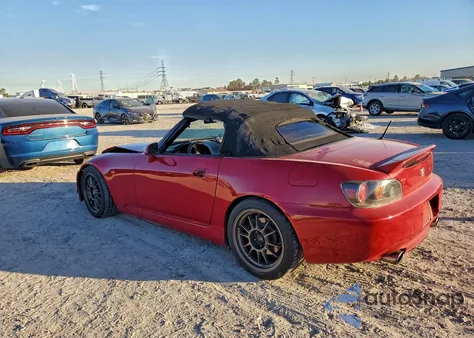2006 Honda S2000 z USA, uszkodzony, nr VIN JHMAP21466S001632